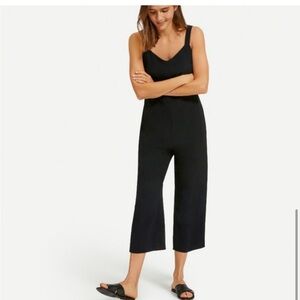 Everlane Black Japanese GoWeave Slip Jumpsuit